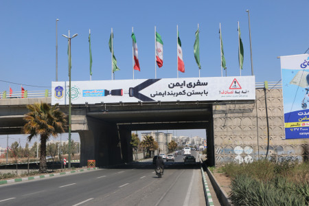 اجرای 1500 متر مربع اکران تبلیغات شهری با موضوع پویش ملی  نه به تصادف