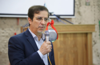 نواختن زنگ اول مهر در دبیرستان شهید قدوسی با حضور شهردار قم
