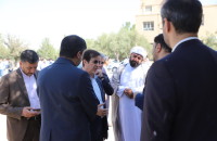 نواختن زنگ اول مهر در دبیرستان شهید قدوسی با حضور شهردار قم