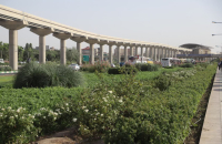 خدمات‌رسانی شهرداری قم در سالگرد ارتحال امام راحل(ره) در پارکسوار شمالی