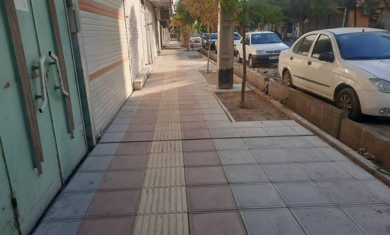 اجرای نهضت بزرگ ساماندهی معابر پیاده در منطقه ۴ قم