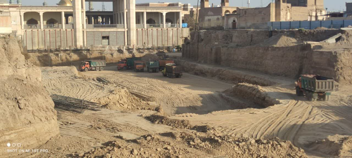 شتاب‌گیری بزرگ‌ترین پروژه عمرانی پیرامون حرم مطهر؛ بسط شرقی وارد فاز سنگین اجرایی شد