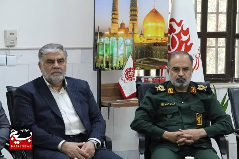 دیدار شهردار جدید قم با فرمانده ارشد نظامی استان